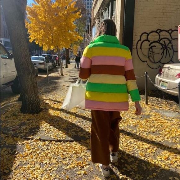 RACHEL ANTONOFF Terry Puffer in Colorblock - Picture 12 of 12